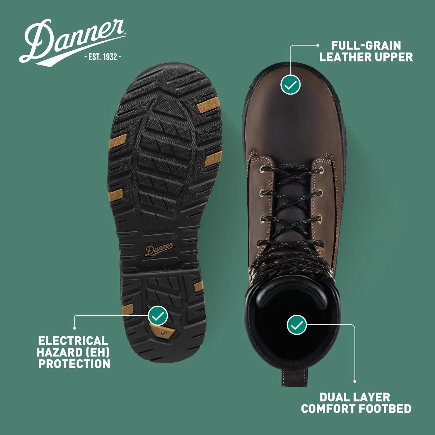Danner Men's Caliper 8" Work Boot