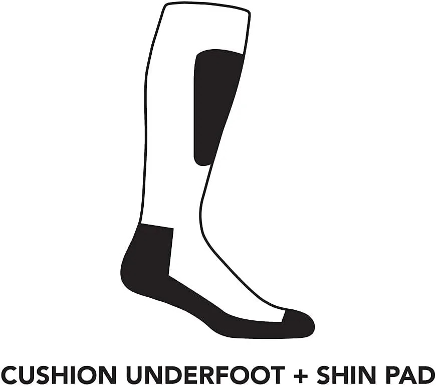 Darn Tough Women's Traverse OTC Lightweight with Padded Shin Ski and Snowboard Sock (Style 8022) -
