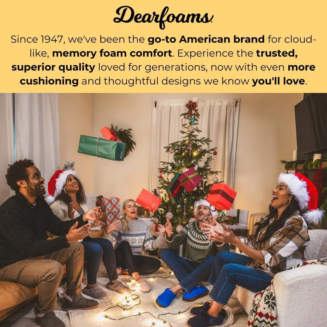 Dearfoams Men's Breathable Memory Foam Asher Clog House Shoe Slipper