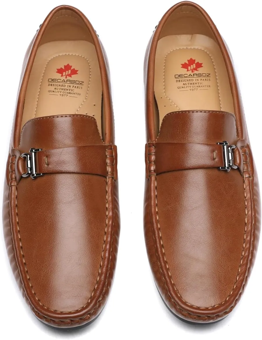 DECARSDZ Men's Penny Casual Loafers Slip On Shoe Driving Boat Dress Shoes