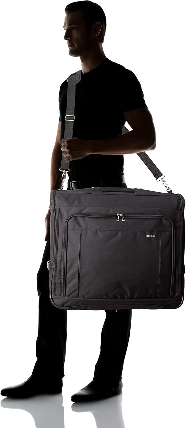 DELSEY Paris Garment Bags Deluxe Garment Hanging Travel Bag, Black, 45 Inch