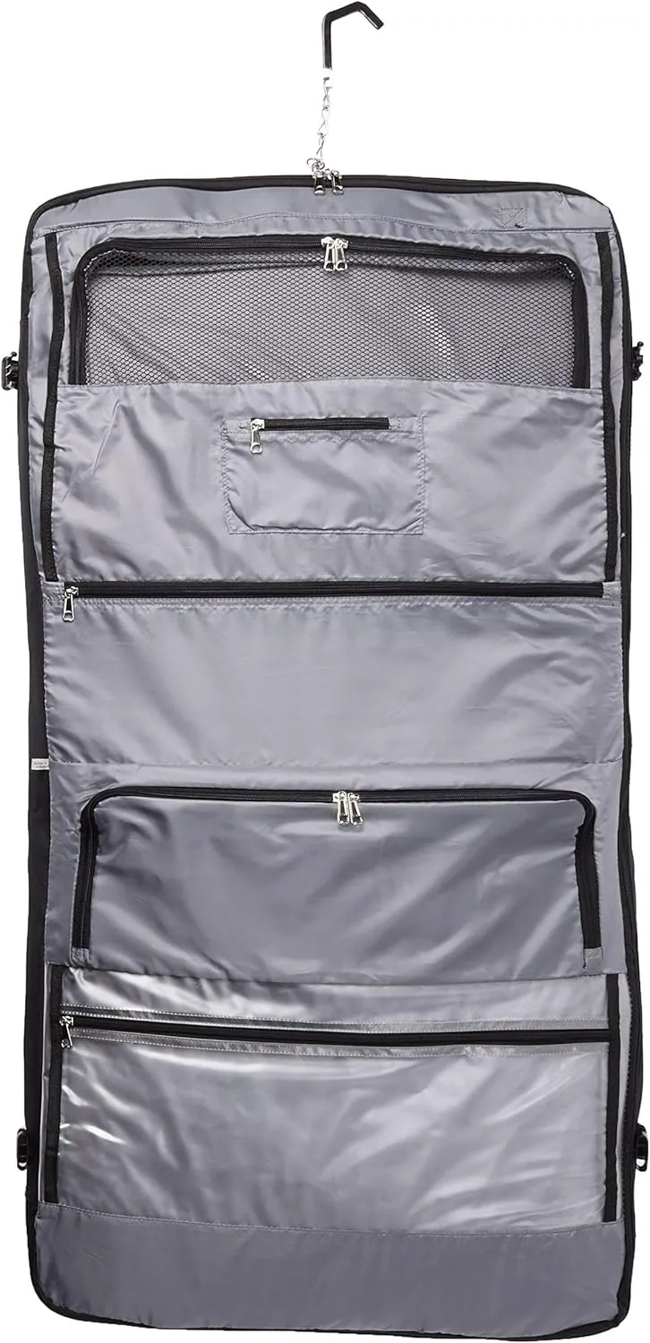 DELSEY Paris Garment Bags Deluxe Garment Hanging Travel Bag, Black, 45 Inch