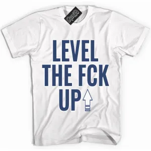 Diffused Blue 11s Sneaker Shirt Level The Fck Up Graphic