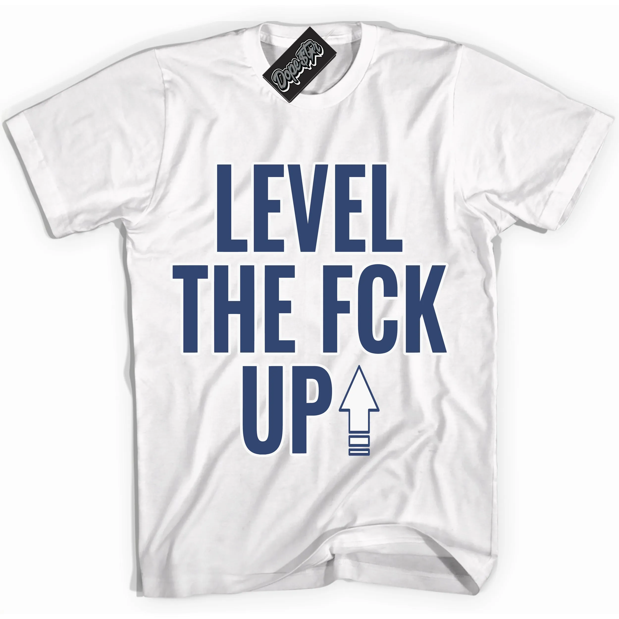 Diffused Blue 11s Sneaker Shirt Level The Fck Up Graphic