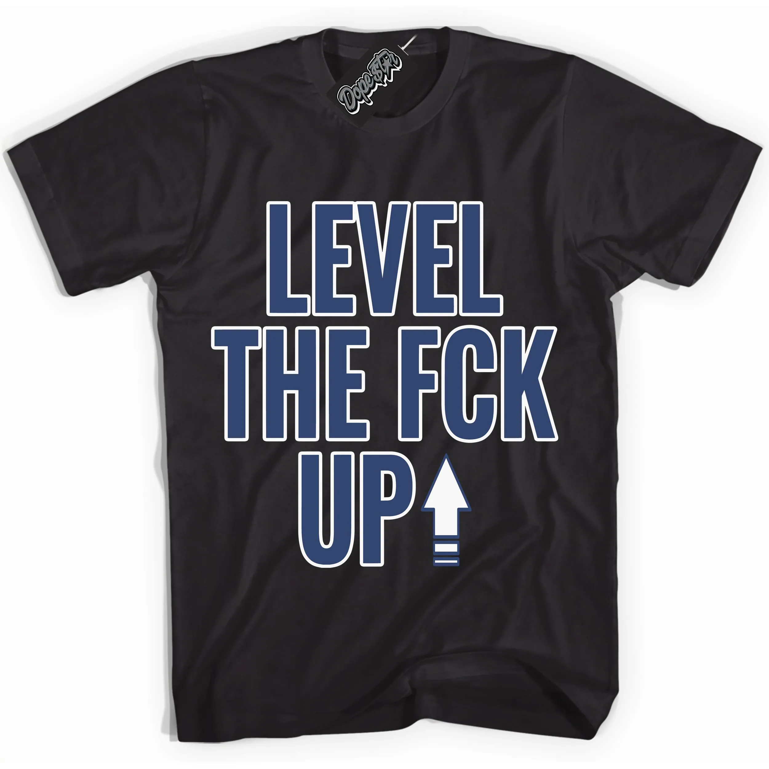 Diffused Blue 11s Sneaker Shirt Level The Fck Up Graphic