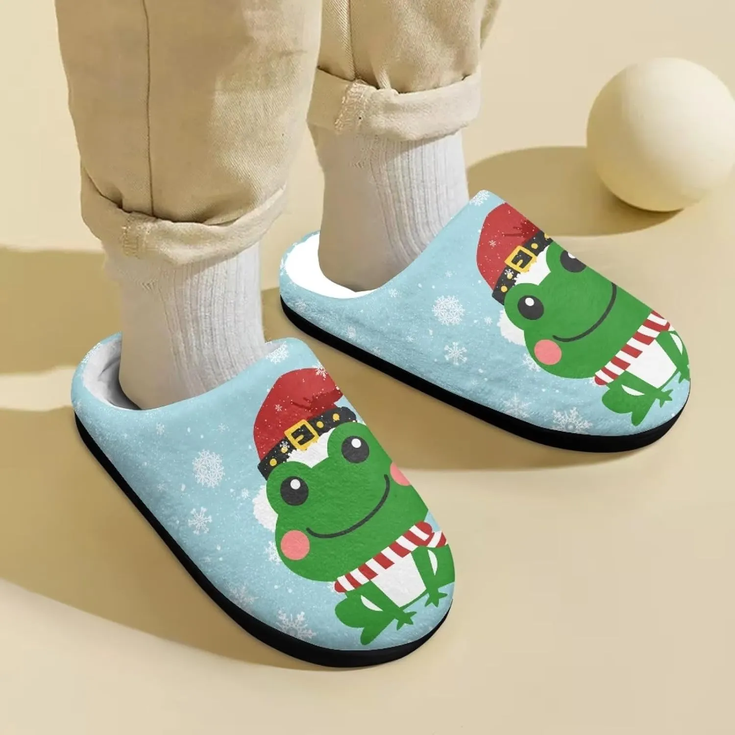 DISNIMO Boys Girls Toddler House Bedroom Slippers,Kids Warm Slip On Home Slippers Cute Winter Nonslip Indoor Slippers