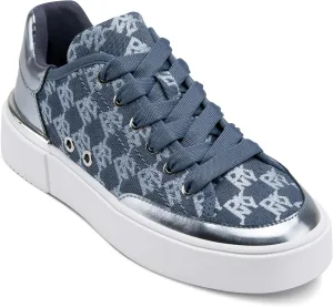 DKNY Women's Bradley Logo Platform Lace Up Sneaker