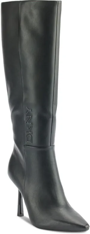 DKNY Women's Nixie Evening Knee High Boot with Heel Sneaker