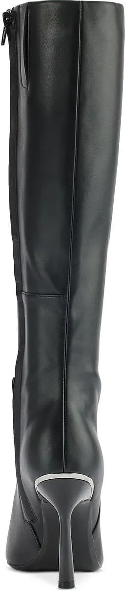 DKNY Women's Nixie Evening Knee High Boot with Heel Sneaker