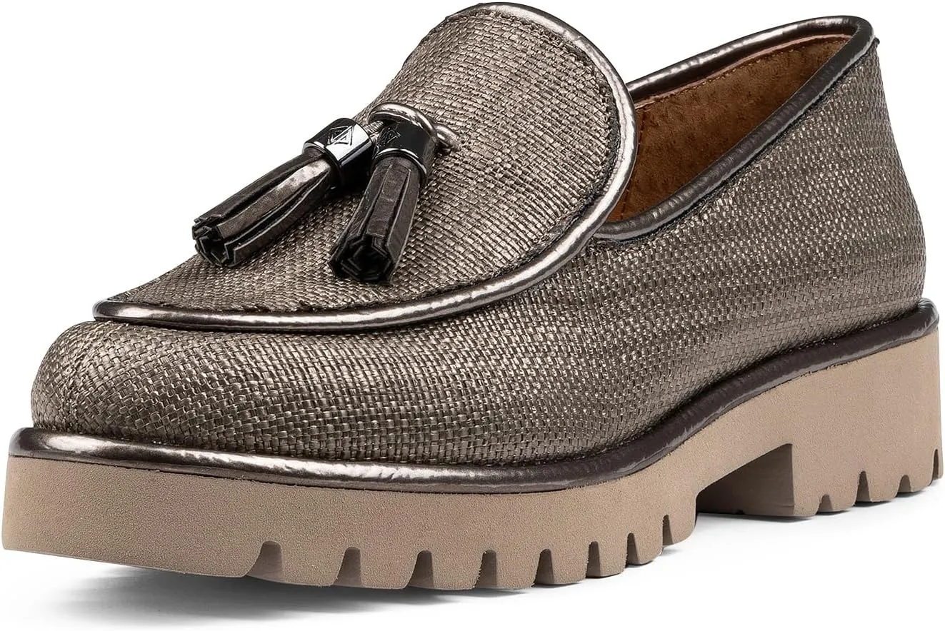 Donald Pliner Women's Eclipse Dress Loafers, Slip-On Shoes, Comfortable Flats for Everyday Walk