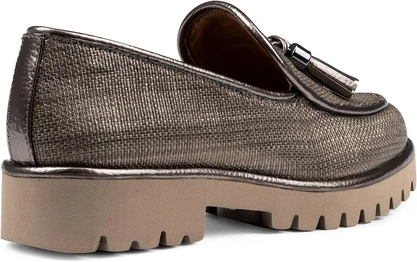 Donald Pliner Women's Eclipse Dress Loafers, Slip-On Shoes, Comfortable Flats for Everyday Walk