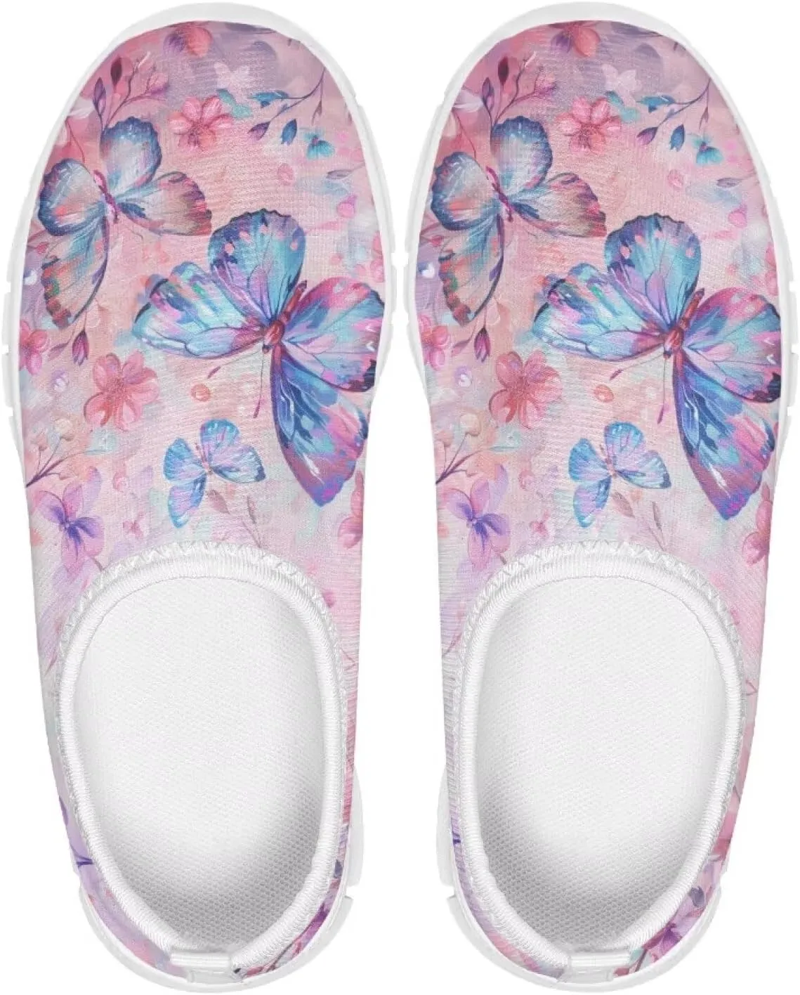 Doojoayie Novelty Girls Slip On Sneakers Soft Flexible Running Shoes Unisex Kid