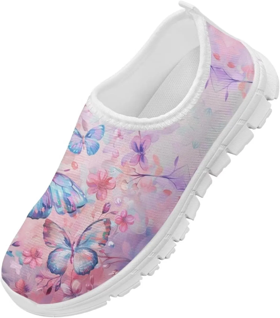 Doojoayie Novelty Girls Slip On Sneakers Soft Flexible Running Shoes Unisex Kid
