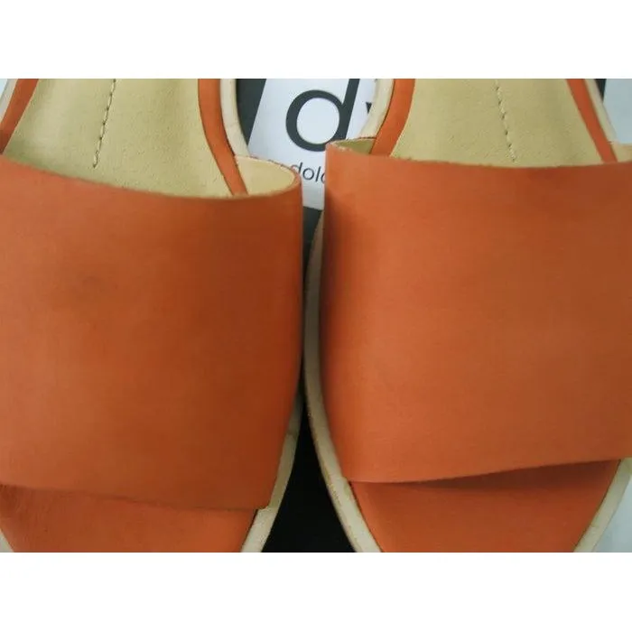 DV Dolce Vita Leather Salmon Datsun Sandals Size 7