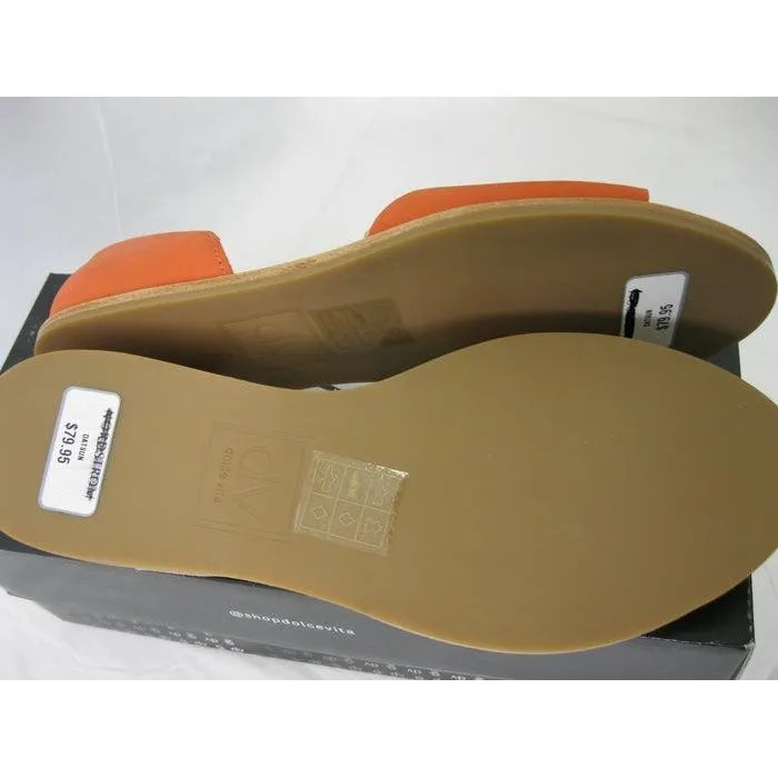 DV Dolce Vita Leather Salmon Datsun Sandals Size 7