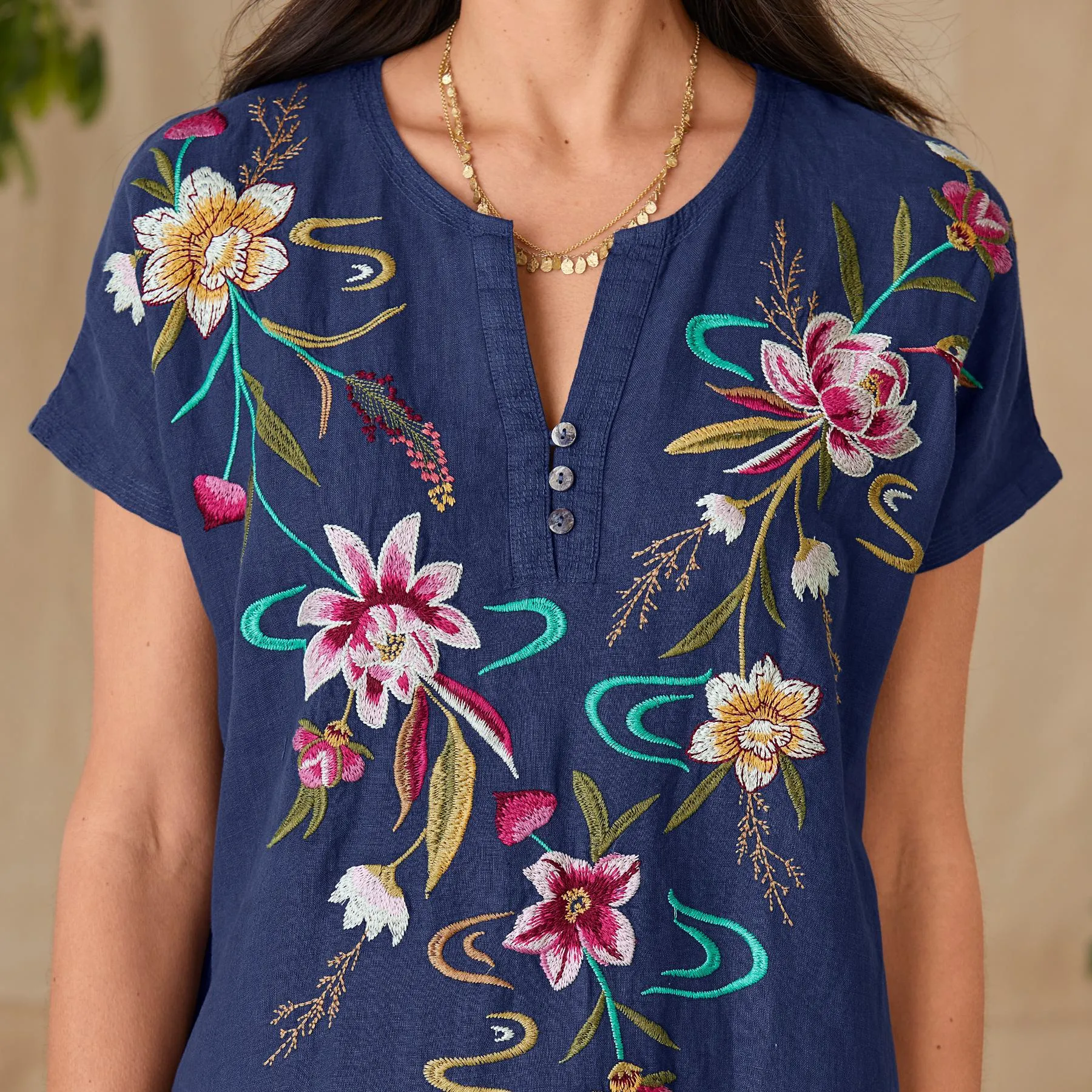 Easy Florals Tunic Dress