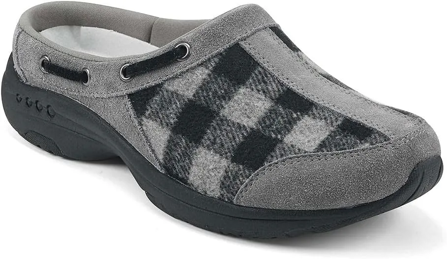 Easy Spirit Travelport Women's Slip On 10 B(M) US Plaid Grey