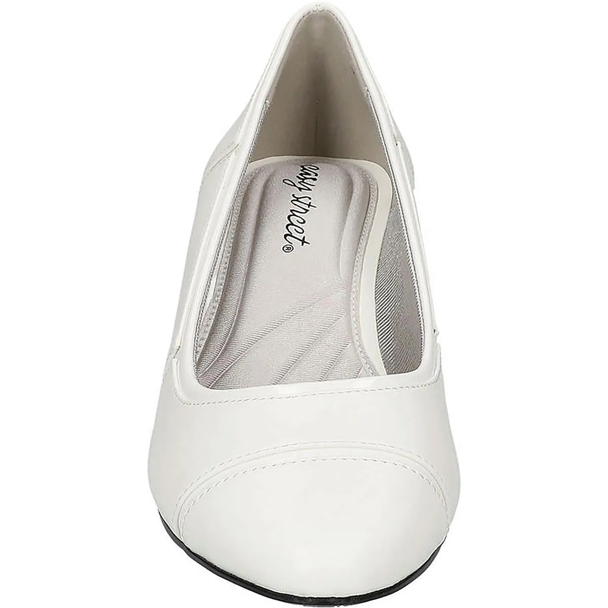 Easy Street Womens Datia Faux Leather Slip on Pumps