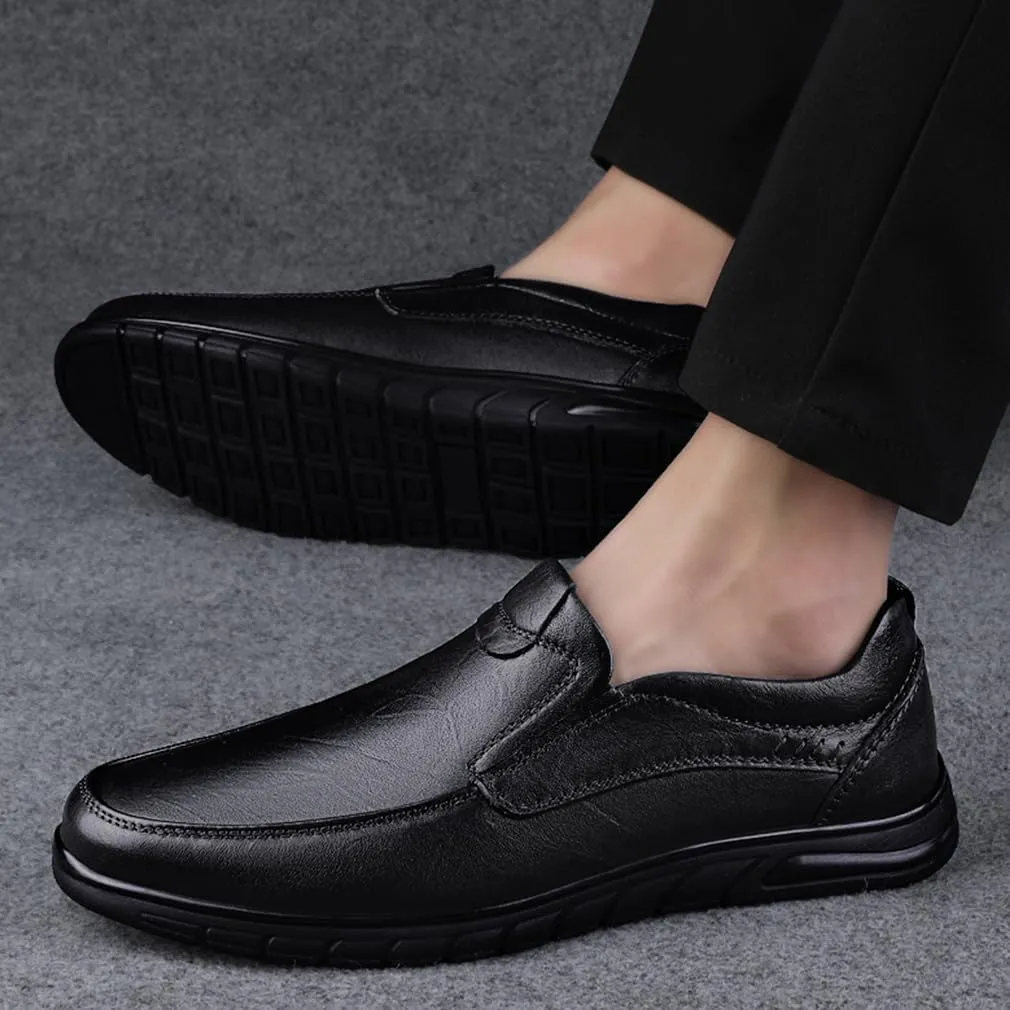 EASYANT Men Leather Loafers Shoes Classic Dress Shoes Male Fashion Slip-on Casual Driving Shoe