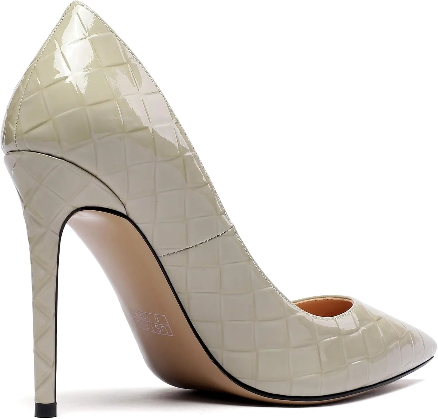 Eldof Women's Classic Dress Pumps Shoes, Sexy Pointed Toe 4" Stiletto High Heels, Office Formal Slip On Size 5-13