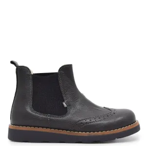 Emel Gunmetal Green Wingtip Bootie