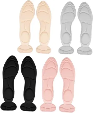 ERINGOGO Breathable Shoe Insoles with Heel Patch Skid Foot Pads for Comfort and Support Sweat Absorbing Footwear Cushions for Men and Women