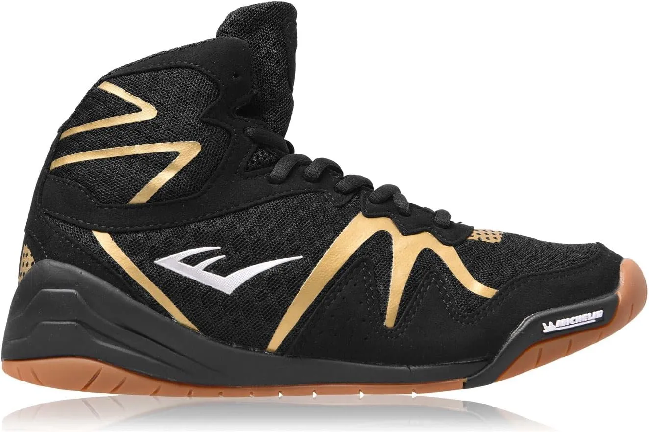 Everlast PIVT Low Top Boxing Shoes - Size 12 Black/Gold