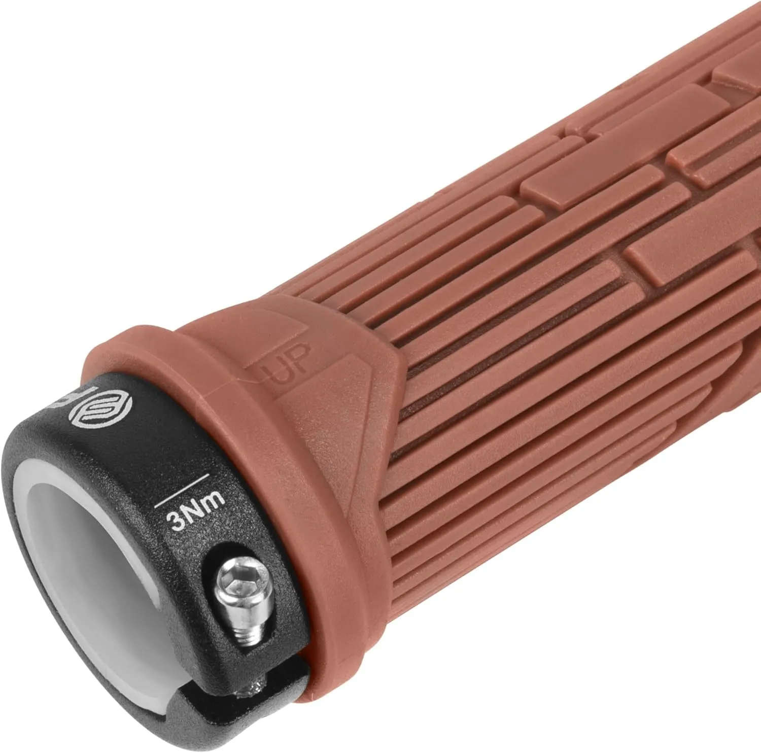 FIFTY-FIFTY Mountain Bike Grips, Single Lock-on MTB Handlerbar Grips, Soft and Comfortable, Non-Slip Locking Bicycle Handle for All Mountain, Enduro, Downhill