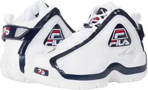 Fila Grant Hill 2 25th Anniversary (Big Kid) White Navy Red 5.5 Big Kid M