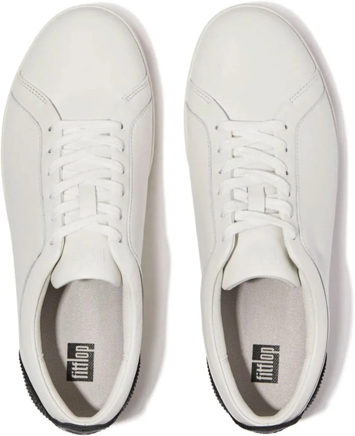 FitFlop Women's Rally Crystal-backtab Leather Trainers Sneaker