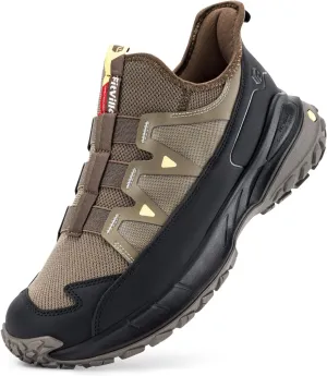 FitVille Extra Wide Sneakers for Men Slip-on Shoes, Soft Comfortable Mens Running Shoe, Slip Resistant Hiking Walking Shoes with Arch Support & Wide Toe Box