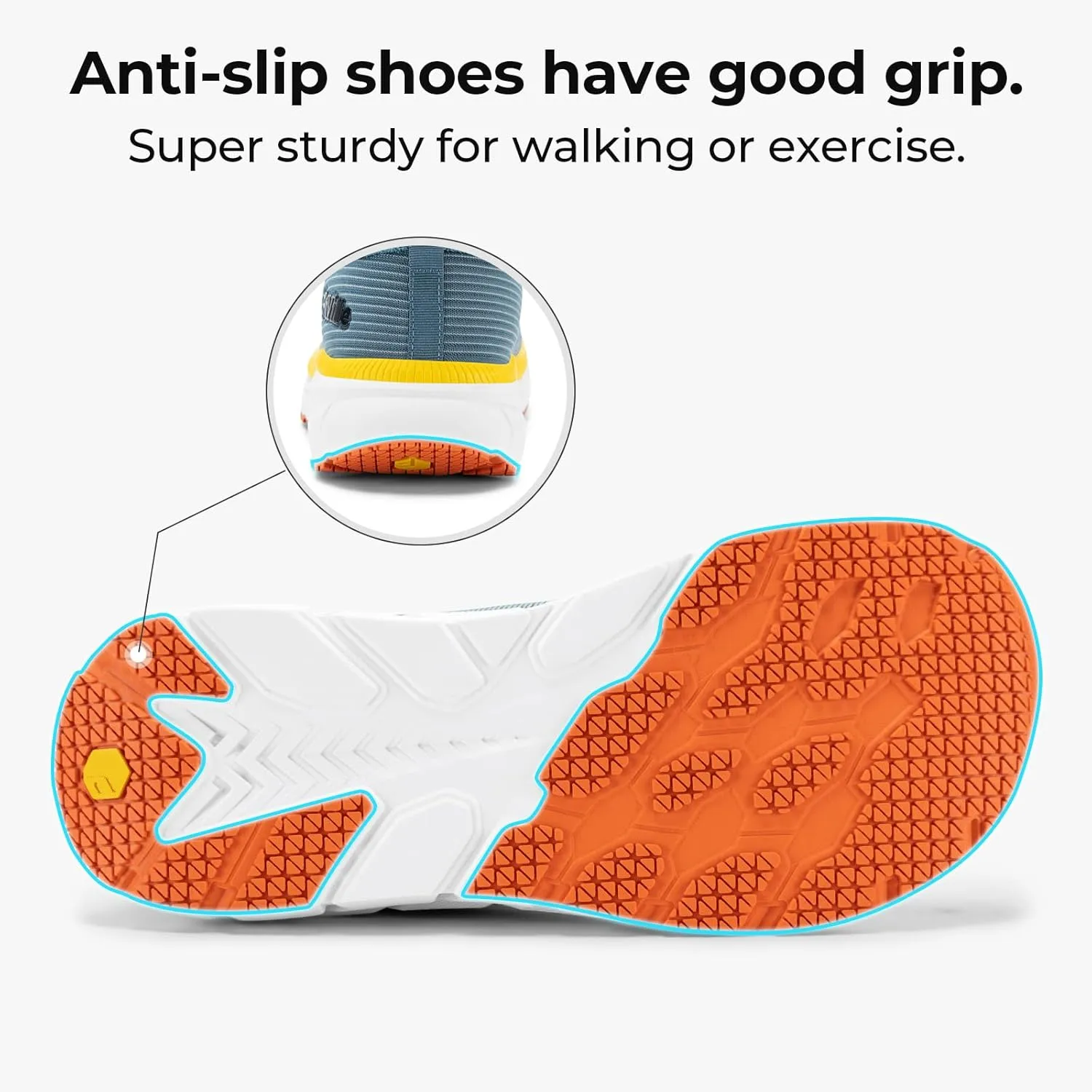 FitVille Wide Toe Box Men's Cushioned Extra Wide Width Non Slip Running Shoes - Comfortable Lightweight Walking Shoes