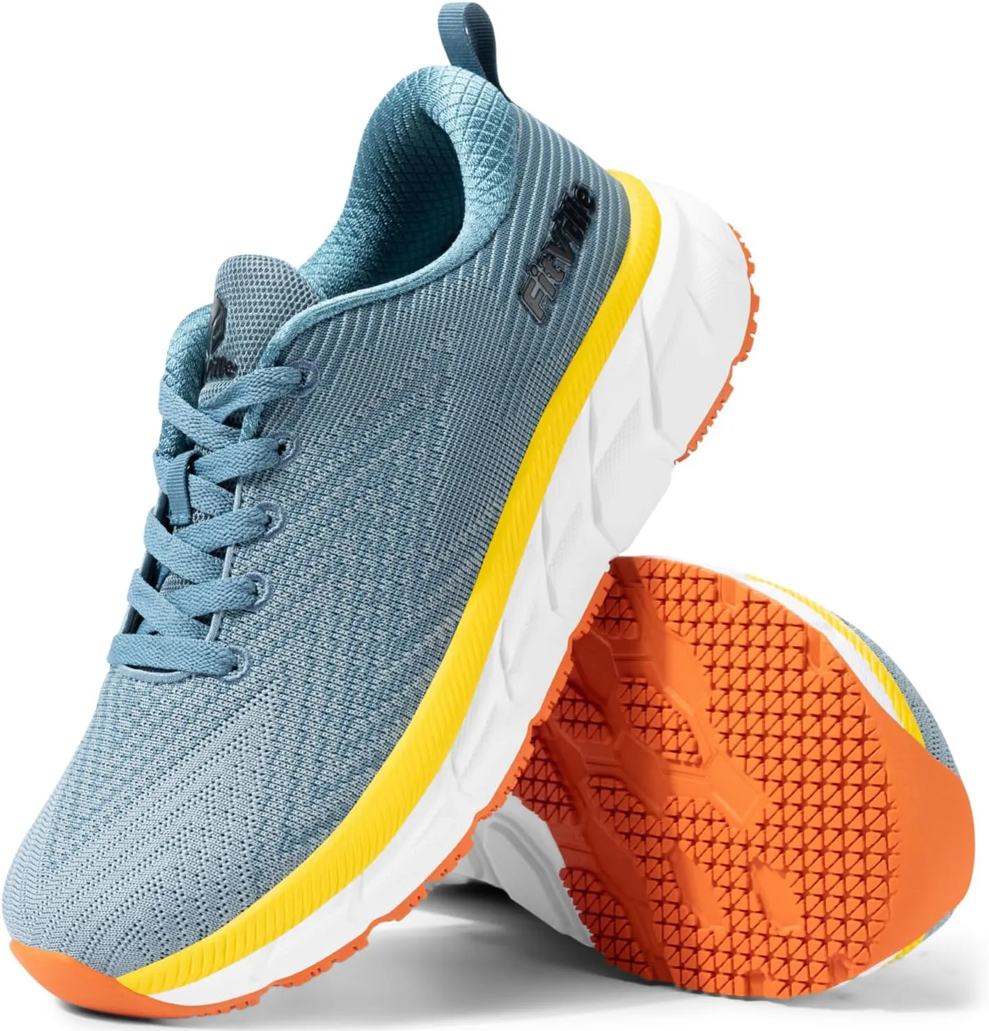 FitVille Wide Toe Box Men's Cushioned Extra Wide Width Non Slip Running Shoes - Comfortable Lightweight Walking Shoes
