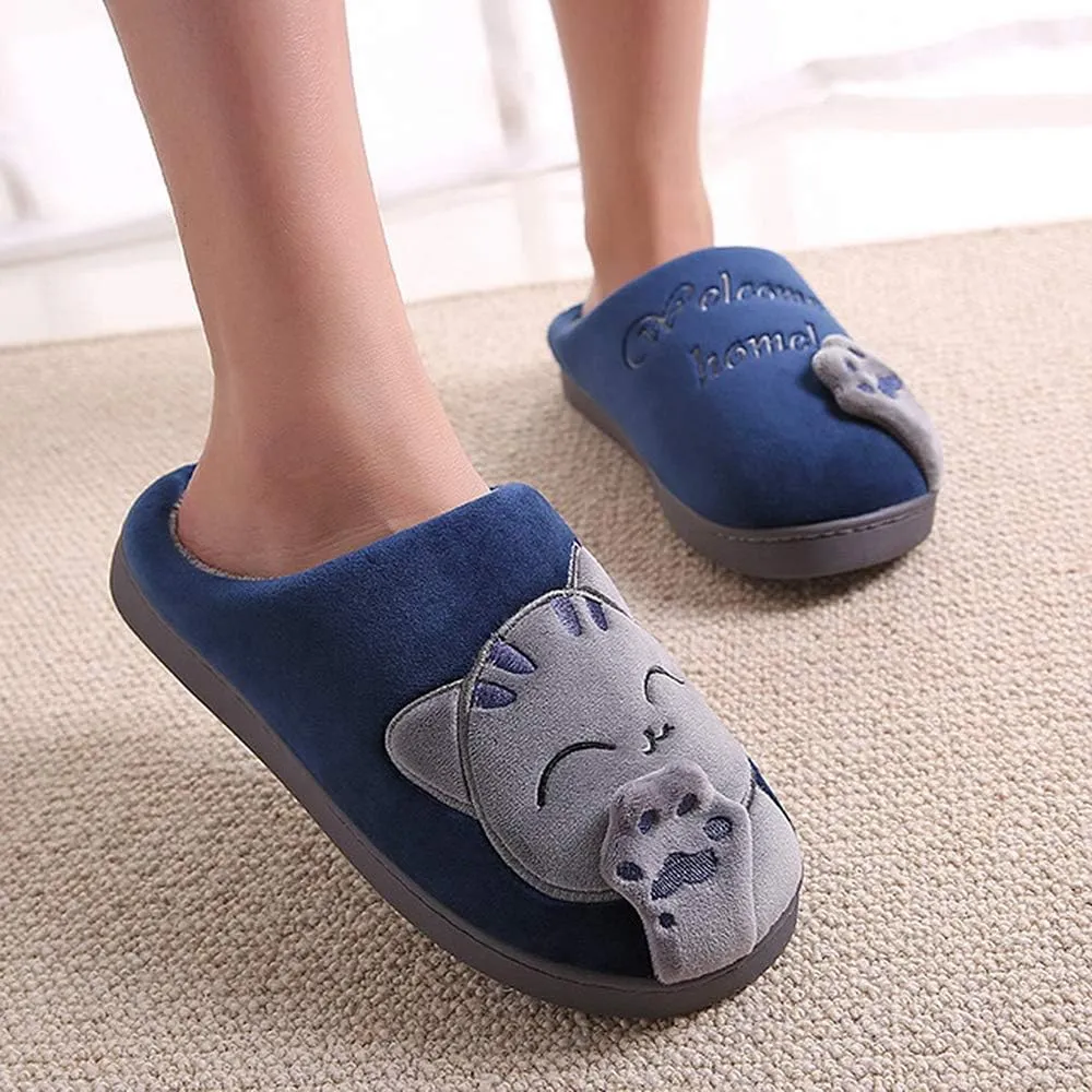FJWYSANGU Womens & Mens Memory Foam Fuzzy Warm Slip On House Slippers - Cute Animal Slippers - Soft Plush Home Shoes - Indoor & Outdoor