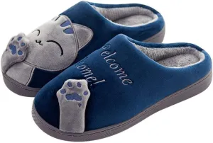 FJWYSANGU Womens & Mens Memory Foam Fuzzy Warm Slip On House Slippers - Cute Animal Slippers - Soft Plush Home Shoes - Indoor & Outdoor
