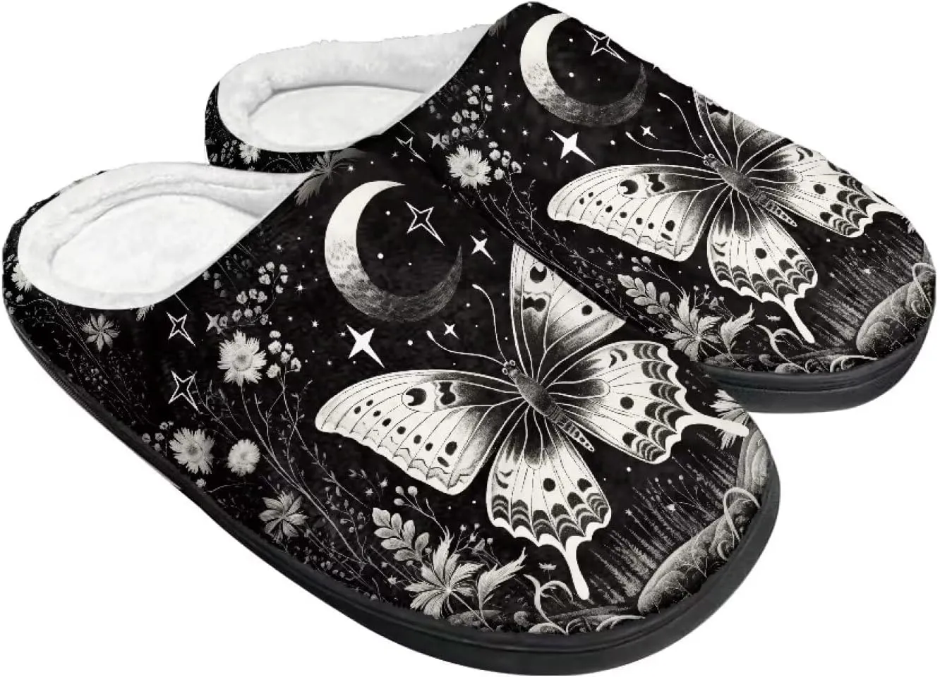 Flashideas Slippers for Women Men Soft Fluffy Warm Home Non-Slip Couple Style Casual Slippers