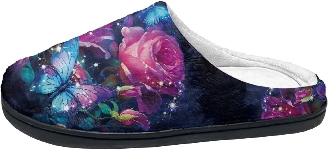 Flashideas Slippers for Women Men Soft Fluffy Warm Home Non-Slip Couple Style Casual Slippers