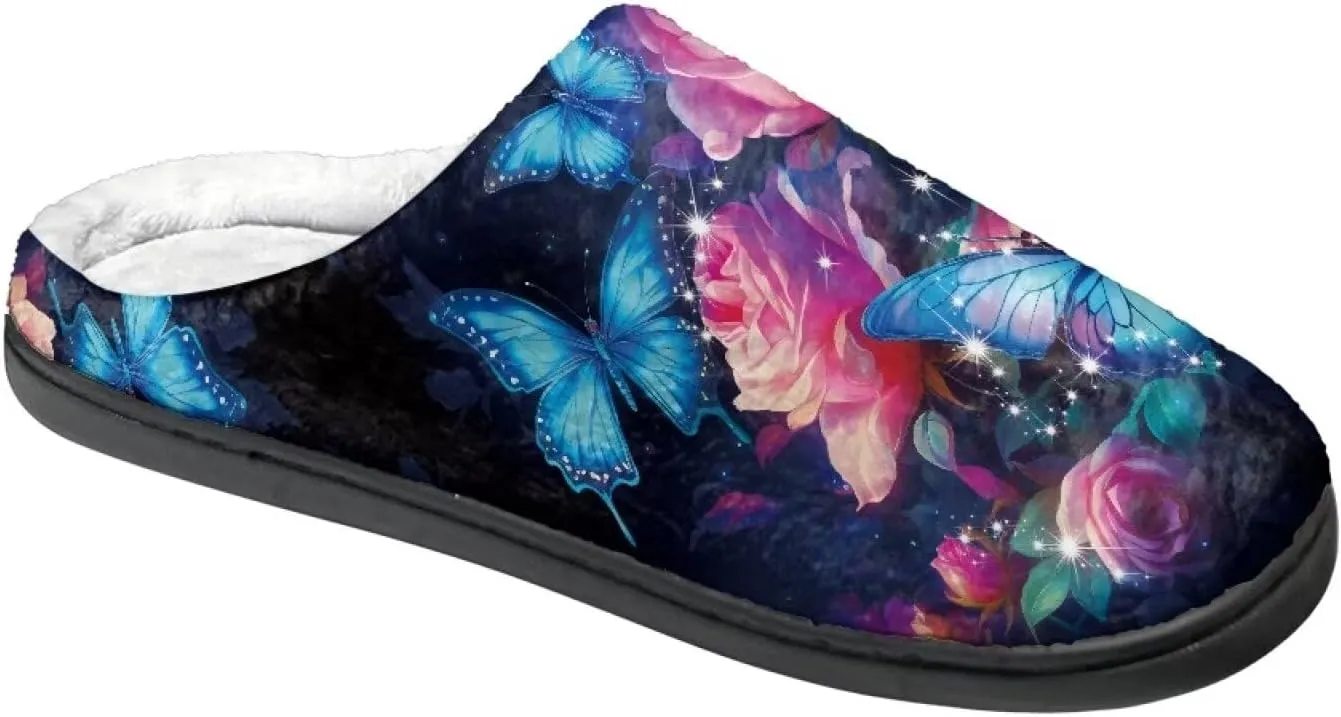 Flashideas Slippers for Women Men Soft Fluffy Warm Home Non-Slip Couple Style Casual Slippers