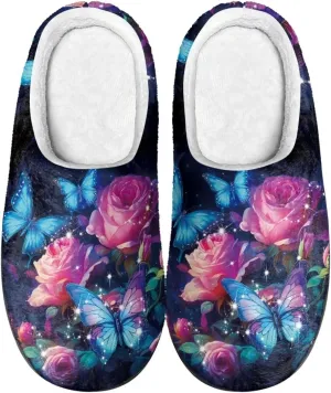 Flashideas Slippers for Women Men Soft Fluffy Warm Home Non-Slip Couple Style Casual Slippers