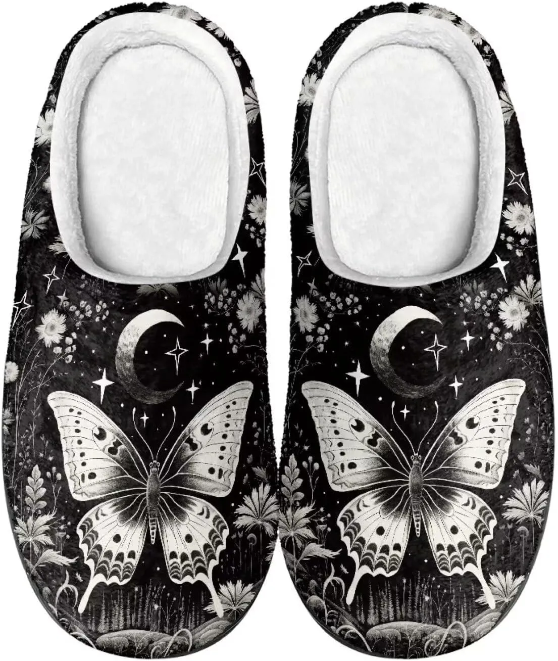 Flashideas Slippers for Women Men Soft Fluffy Warm Home Non-Slip Couple Style Casual Slippers