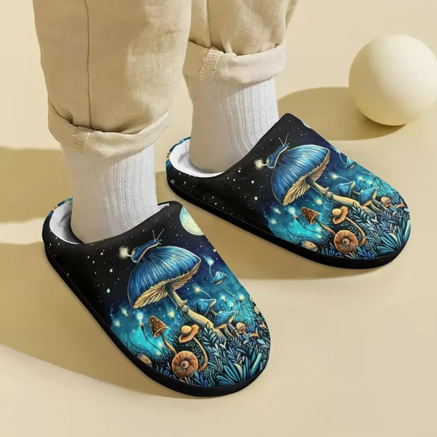 Flashideas Toddler Slippers Kids Fur Lined Warm Slip On Home Slippers Soft Plush Slippers