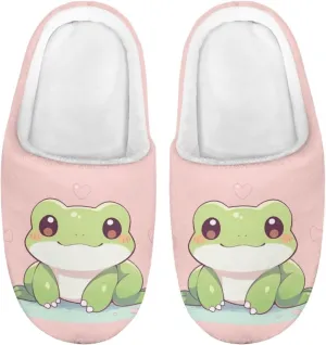 Flashideas Toddler Slippers Kids Fur Lined Warm Slip On Home Slippers Soft Plush Slippers