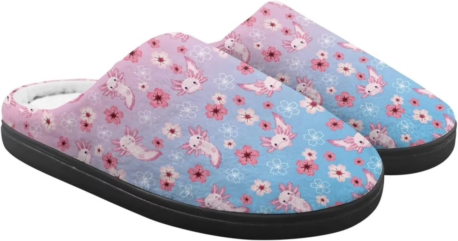 Flashideas Toddler Slippers Kids Fur Lined Warm Slip On Home Slippers Soft Plush Slippers