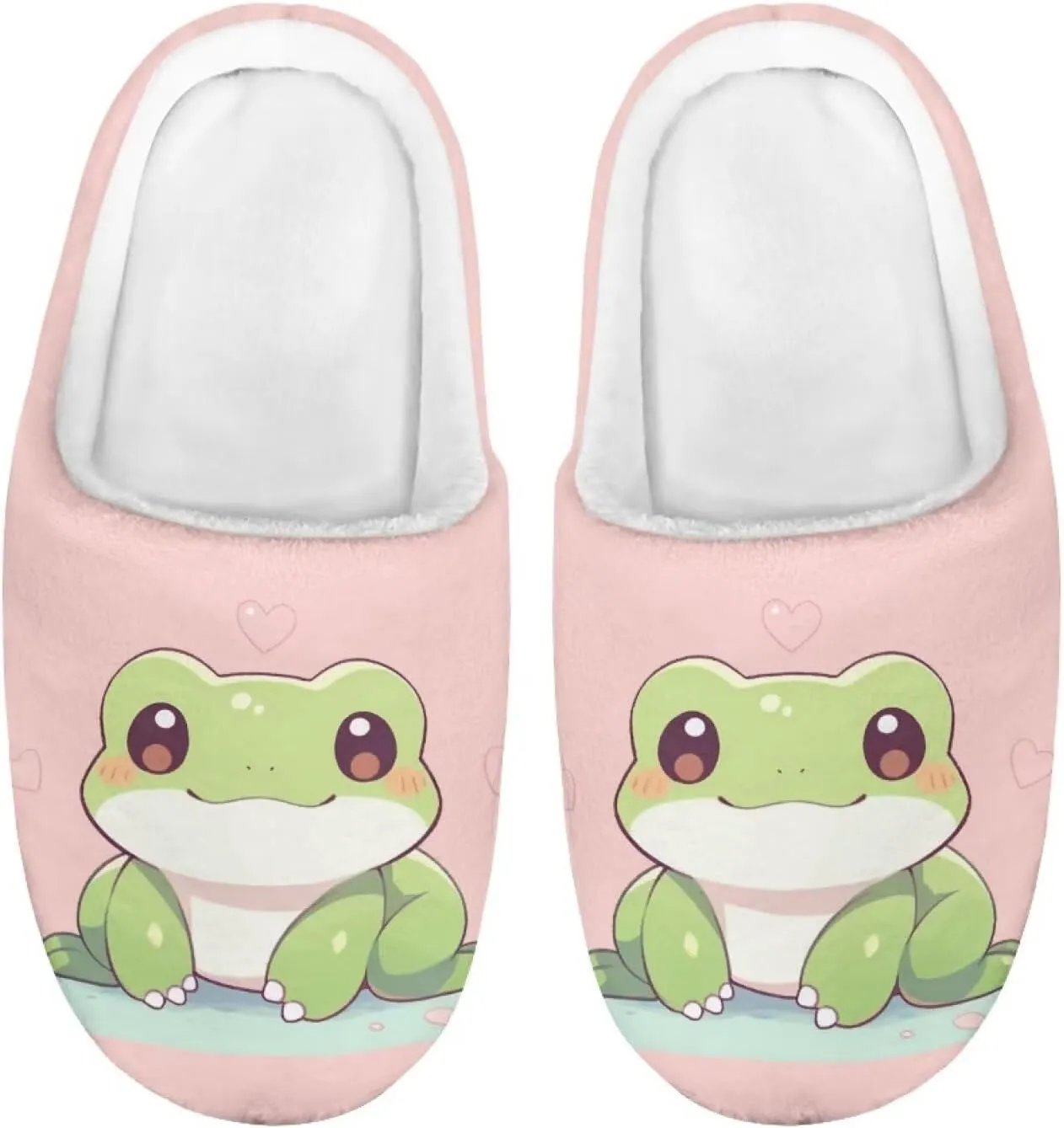 Flashideas Toddler Slippers Kids Fur Lined Warm Slip On Home Slippers Soft Plush Slippers