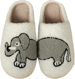 Fluffy Slippers For Womens Mens Warm Cozy Plush Fuzzy Memory Foam Slippers Slip-on House Slippers Indoor Outdoor