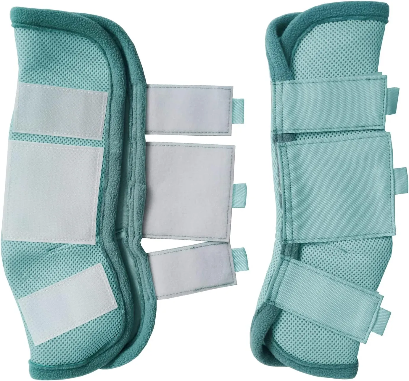 Fly Boots for Horses Set of 4, Breathable Comfy Mesh Horse Leggings Reduce Stomping, Hoof Stress, and Leg Fatigue SkyBlue Cob