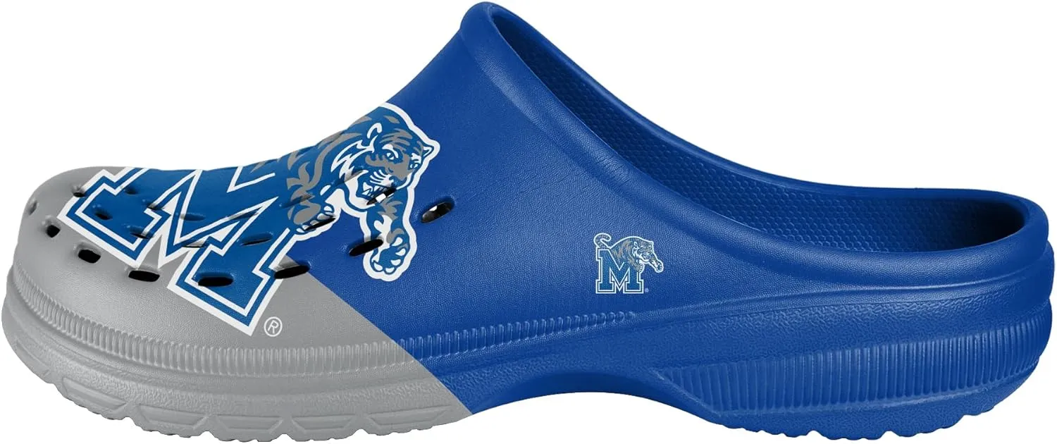 FOCO Men's NCAA Colorblock Big Logo Clog
