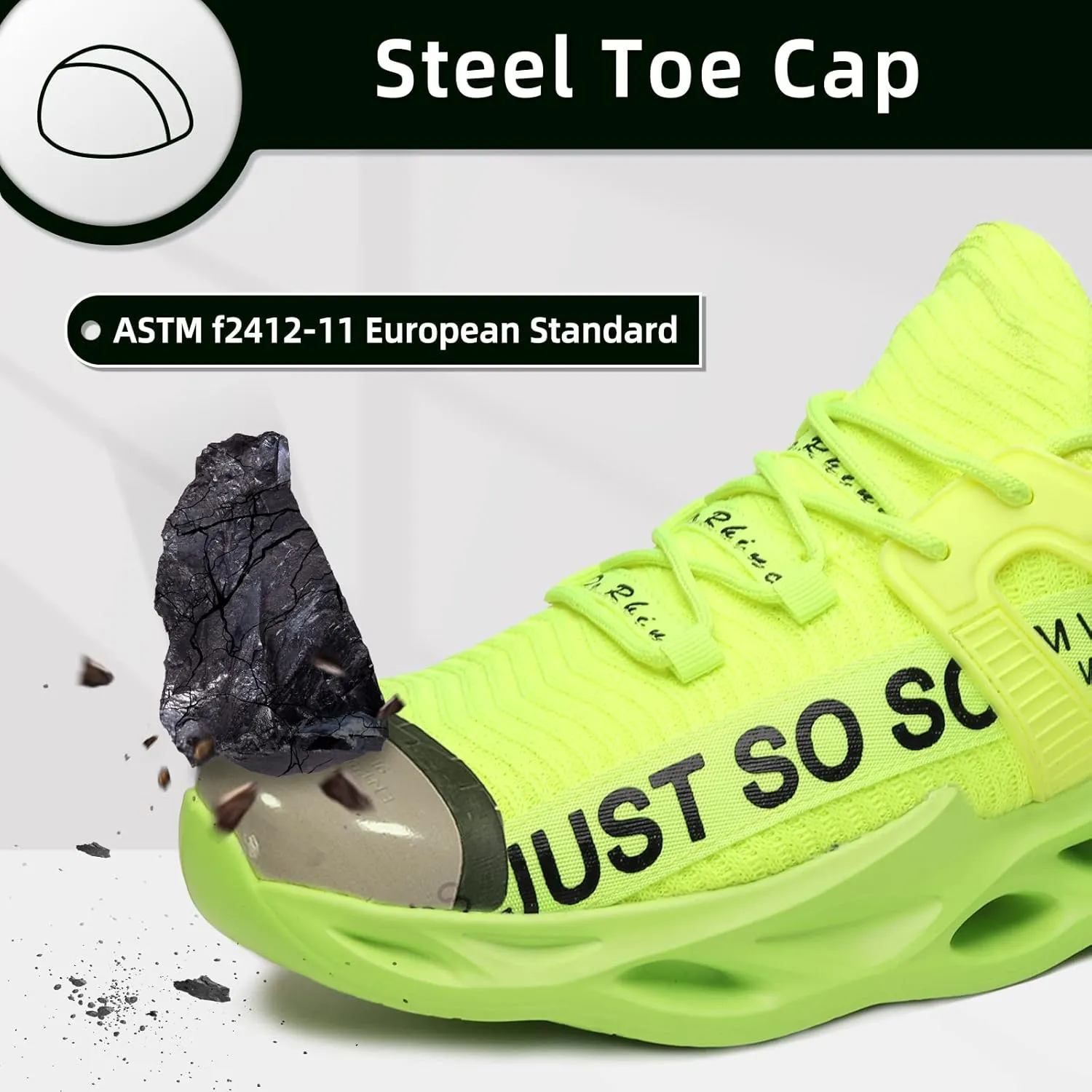Furuian Steel Toe Shoes for Women Men Lightweight Safety Shoes Comfortable Steel Toe Sneakers Work Shoes