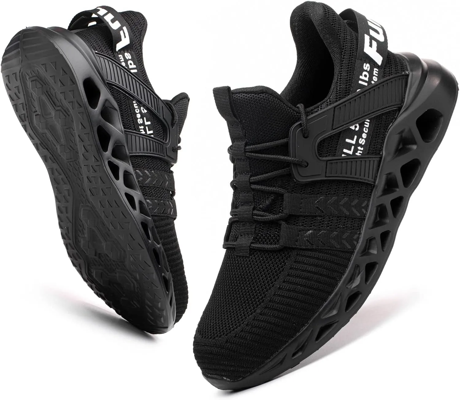 Furuian Steel Toe Sneakers for Men Women Lightweight Safety Shoes Comfortable Puncture Proof Slip On Indestructible Work Shoes