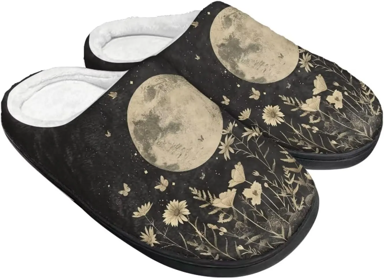 Fuzzy Slippers for Women Everyday Holiday Party Wear Warm Soft Anti-Slip